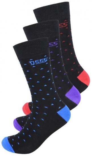 D555 Bolt Cotton Rich Luxury Socks 3-Pack - Herrenunterwäsche & bademode - Herrenunterwäsche & Bademode in großen Größen