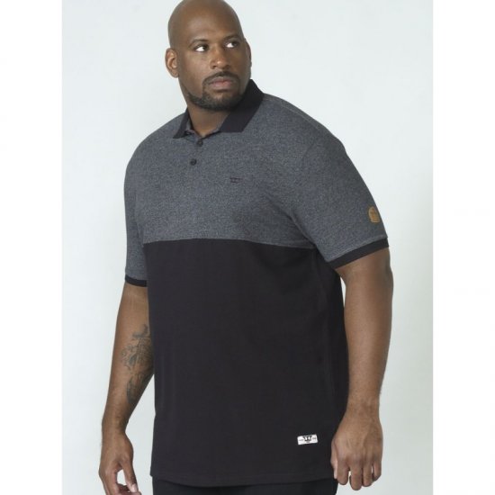 D555 Stefhen Polo Black - Polo-shirts für herren - Polo-Shirts für Herren in großen Größen