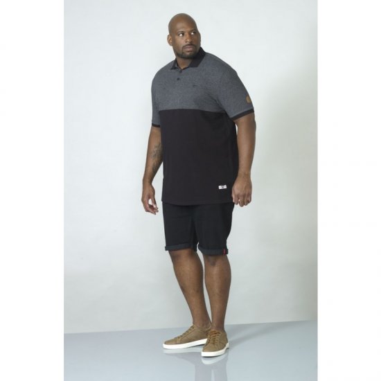 D555 Stefhen Polo Black - Polo-shirts für herren - Polo-Shirts für Herren in großen Größen