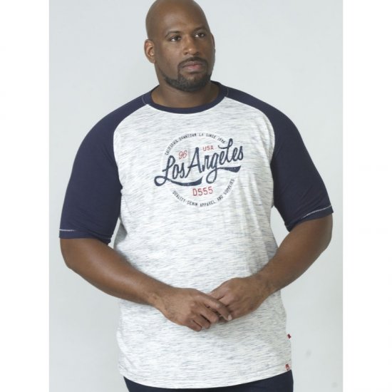 D555 Judson T-shirt Navy - Herren-T-shirts - Herren-T-Shirts in großen Größen