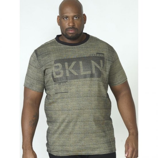 D555 NewYork Brooklyn T-shirt Khaki - Herren-T-shirts - Herren-T-Shirts in großen Größen