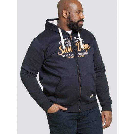 D555 Stockton Hoodie Navy - Herren-sweater und -hoodies - Herren-Sweater und -Hoodies in großen Größen