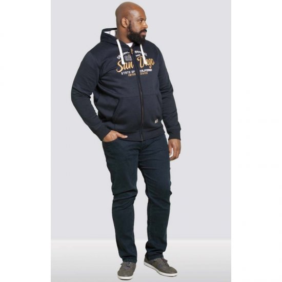 D555 Stockton Hoodie Navy - Herren-sweater und -hoodies - Herren-Sweater und -Hoodies in großen Größen