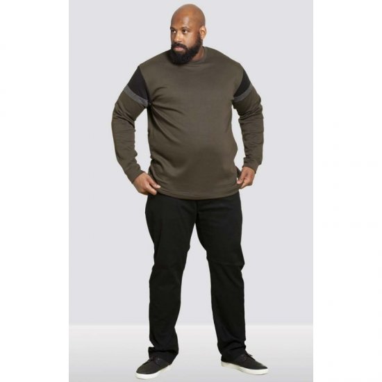 D555 Clermont Sweatshirt Khaki - Herren-sweater und -hoodies - Herren-Sweater und -Hoodies in großen Größen