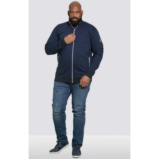 D555 Buxton Full Zip Sweatshirt Navy - Herren-sweater und -hoodies - Herren-Sweater und -Hoodies in großen Größen