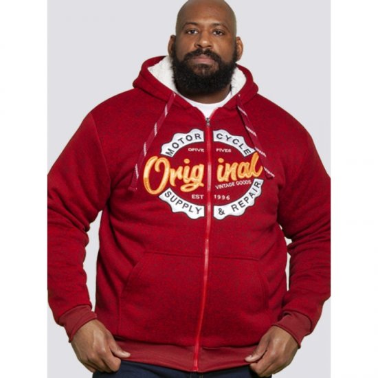 D555 Rylan Hoodie Red - Herren-sweater und -hoodies - Herren-Sweater und -Hoodies in großen Größen