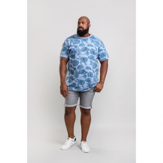 D555 Seymour T-shirt Blue - Herren-T-shirts - Herren-T-Shirts in großen Größen