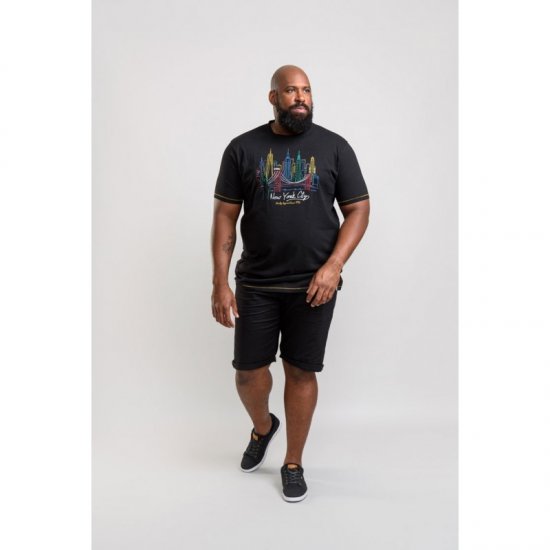 D555 Shelby T-shirt Black - Herren-T-shirts - Herren-T-Shirts in großen Größen