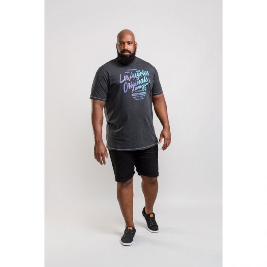 D555 Simmons T-shirt Black - Herren-T-shirts - Herren-T-Shirts in großen Größen