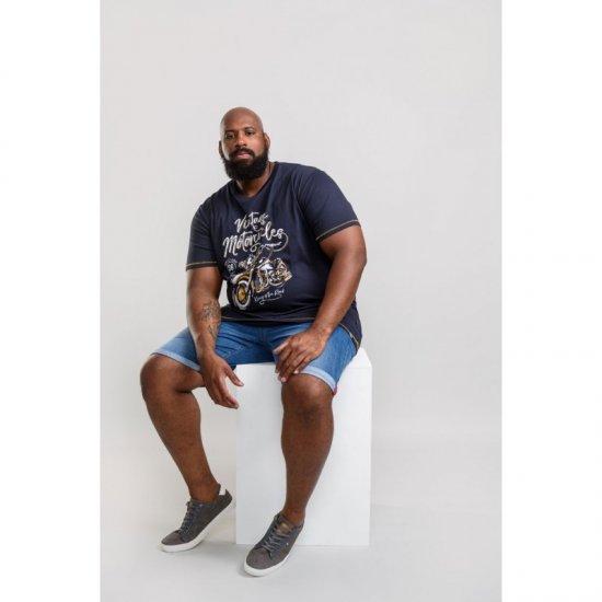 D555 Slater T-shirt Navy - Herren-T-shirts - Herren-T-Shirts in großen Größen