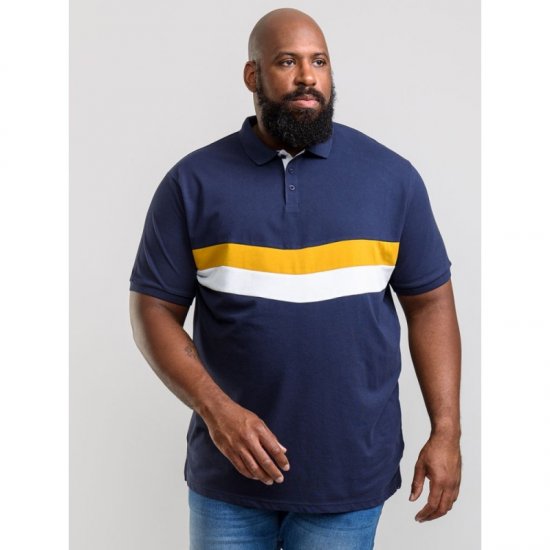 D555 Hopkins Polo Navy - Polo-shirts für herren - Polo-Shirts für Herren in großen Größen