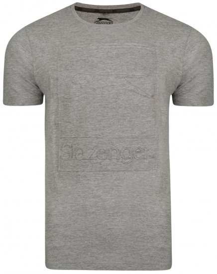 Slazenger Kurtis T-shirt Grey - Herren-T-shirts - Herren-T-Shirts in großen Größen