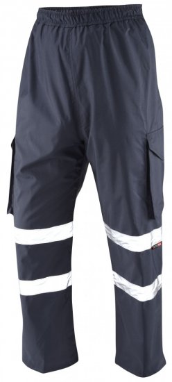 Leo Appledore Cargo Rain pants Navy - Herren arbeitskleidung - Herren Arbeitskleidung Große Größen