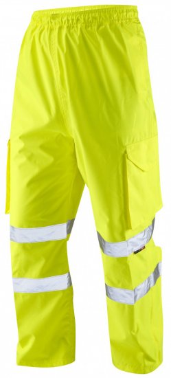 Leo Appledore Cargo Rain pants Hi-Vis Yellow - Herren arbeitskleidung - Herren Arbeitskleidung Große Größen