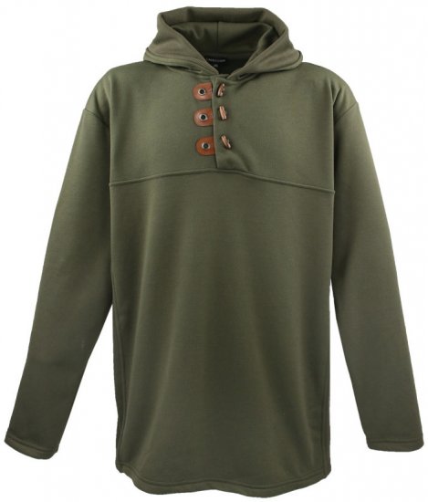Lavecchia 605 Pullover Hoodie Khaki - Herren-sweater und -hoodies - Herren-Sweater und -Hoodies in großen Größen