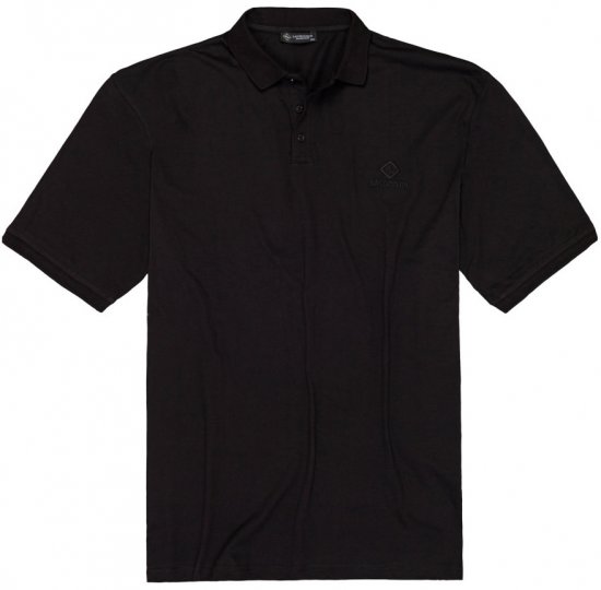 Lavecchia 1000 Pique Polo Black - Polo-shirts für herren - Polo-Shirts für Herren in großen Größen