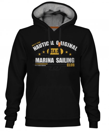 Motley Denim Leeds Hoodie Black - Herren-sweater und -hoodies - Herren-Sweater und -Hoodies in großen Größen