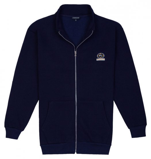 Lavecchia 2027 Sweatshirt mit Reißverschluss Dunkelblau - Herren-sweater und -hoodies - Herren-Sweater und -Hoodies in großen Größen