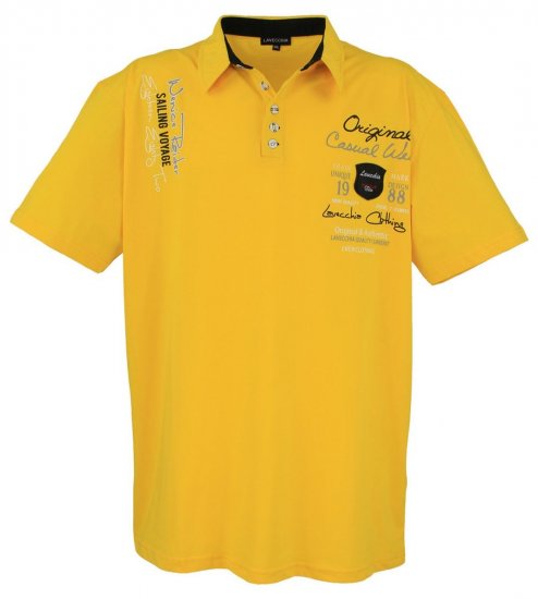 Lavecchia 610 T-Shirt mit Kragen Gelb - Polo-shirts für herren - Polo-Shirts für Herren in großen Größen