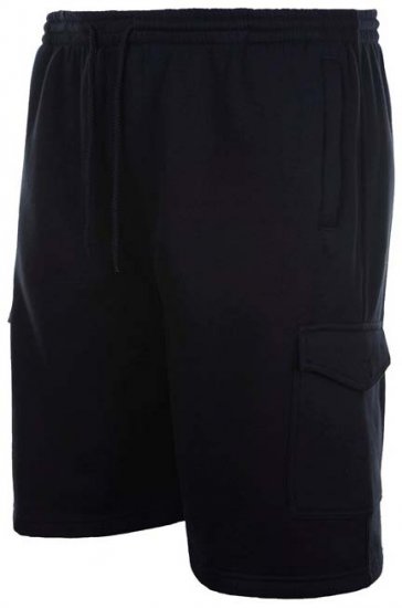 Espionage LW051 Cargo Sweatshorts in Schwarz - Jogginghosen für herren - Jogginghosen für Herren in großen Größen