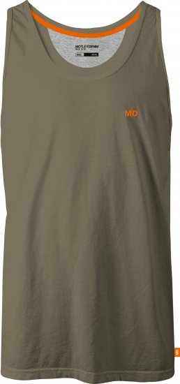 Motley Denim Madrid Tank top Dark Khaki - Herren-T-shirts - Herren-T-Shirts in großen Größen
