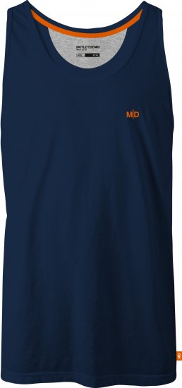 Motley Denim Madrid Tank top Navy - Herren-T-shirts - Herren-T-Shirts in großen Größen