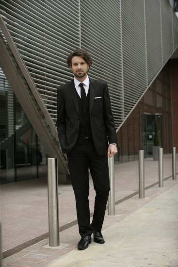Skopes Madrid Waistcoat Black - Herrenanzüge und -blazer - Herrenanzüge und -blazer in großen Größen