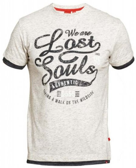 D555 Maiden T-shirt Off White - Herren-T-shirts - Herren-T-Shirts in großen Größen