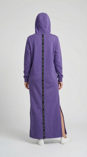Nora Mikken MARI Maxi Hoodie Dress Purple - Sweaters & hoodies - Pullover & Hoodies für Damen