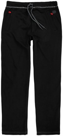 Adamo Markus Sweatpants with draw-cord Black - Jogginghosen für herren - Jogginghosen für Herren in großen Größen