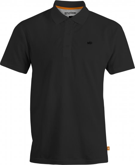 Motley Denim Bratislava Polo Black - Polo-Shirts für Herren in großen Größen - Polo-Shirts für Herren in großen Größen