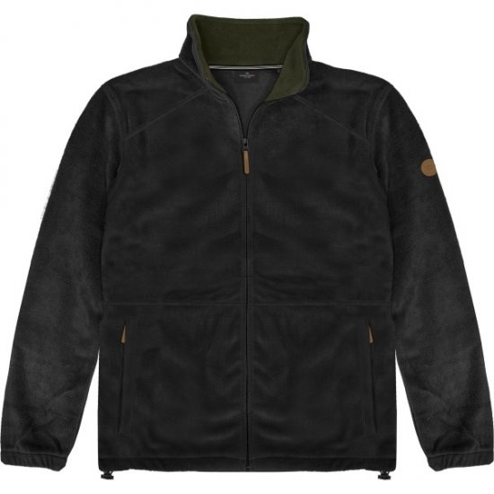 Double Outfitters MFT-7088 Fleece Full-Zip Jacket Black - Herren jacken - Herren Jacken in großen Größen