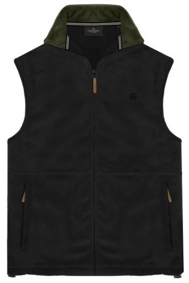 Double Outfitters MFT-7089 Sleeveless Fleece Vest Black - Herren jacken - Herren Jacken in großen Größen
