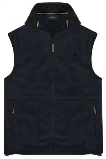 Double Outfitters MFT-7089 Sleeveless Fleece Vest Navy - Herren jacken - Herren Jacken in großen Größen