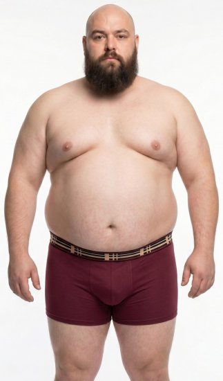 20 Nodi 979 Boxershorts 3er-Pack Bordeaux/Grau/Dunkelblau - Boxershorts - Herren Boxershorts Große Größen