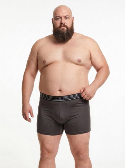 20 Nodi 979 Boxershorts 3er-Pack Bordeaux/Grau/Dunkelblau - Boxershorts - Herren Boxershorts Große Größen