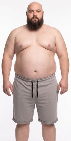 20 Nodi Bora Sweatbermuda Grau - Jogginghosen für herren - Jogginghosen für Herren in großen Größen