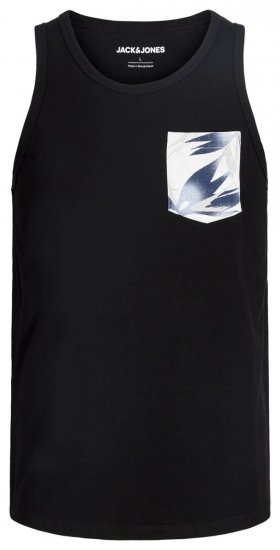 Jack & Jones Honolulu Pocket Tanktop Black - Herren-T-shirts - Herren-T-Shirts in großen Größen