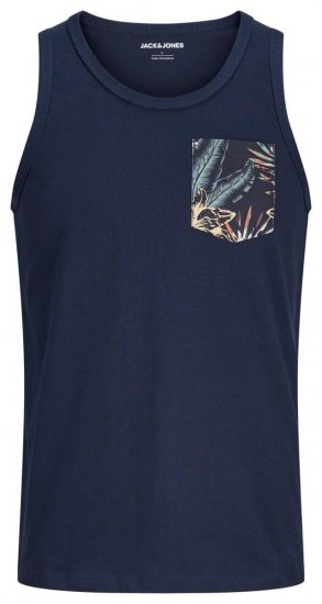 Jack & Jones Honolulu Pocket Tanktop Navy - Herren-T-shirts - Herren-T-Shirts in großen Größen