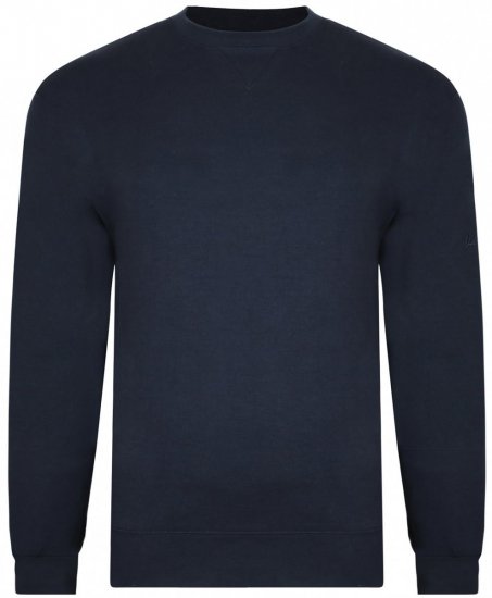 Kam Jeans 502 Sweatshirt Dunkelblau TALL - HERRENBEKLEIDUNG MT-6XLT - Langgrößen für Herren