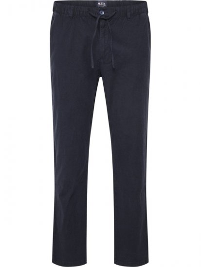 North Latitude 51142 Leinenhose mit Gummizug Dunkelblau - Herren-jeans & -hosen - Herren-Jeans & -Hosen in großen Größen