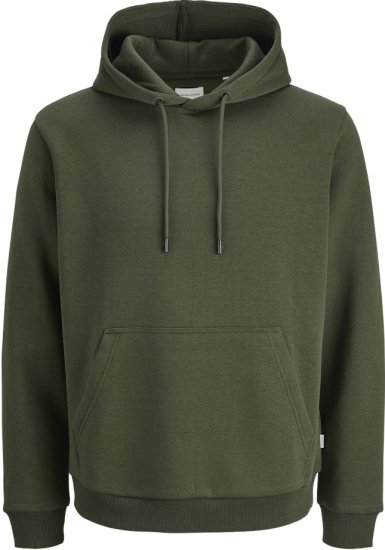 Jack & Jones Bradley Hoodie Dark Green - Herren-sweater und -hoodies - Herren-Sweater und -Hoodies in großen Größen