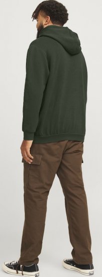 Jack & Jones Bradley Hoodie Dark Green - Herren-sweater und -hoodies - Herren-Sweater und -Hoodies in großen Größen