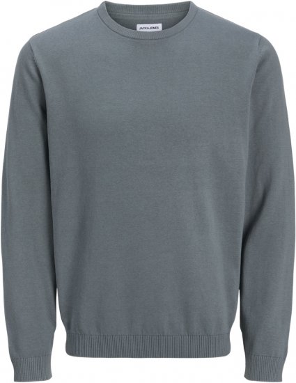 Jack & Jones BASIC Knitted Sweater Grey - Herren-sweater und -hoodies - Herren-Sweater und -Hoodies in großen Größen