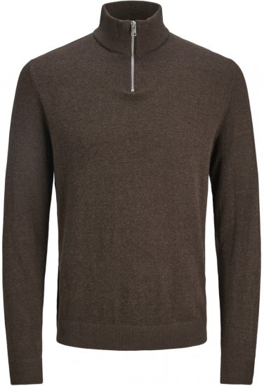 Jack & Jones Emil Knitted Pullover Brown - Herren-Sweater und -Hoodies in großen Größen - Herren-Sweater und -Hoodies in großen Größen
