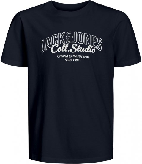 Jack & Jones Makoto T-shirt Blue - Herren-T-shirts - Herren-T-Shirts in großen Größen
