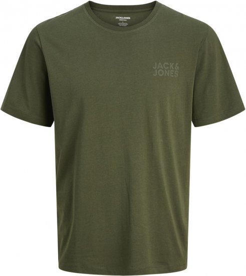 Jack & Jones CORP Logo T-Shirt Green - Herren-T-shirts - Herren-T-Shirts in großen Größen