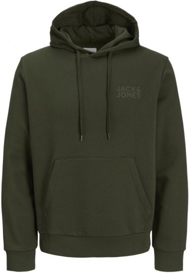 Jack & Jones ECORP Hoodie Green - Herren-sweater und -hoodies - Herren-Sweater und -Hoodies in großen Größen