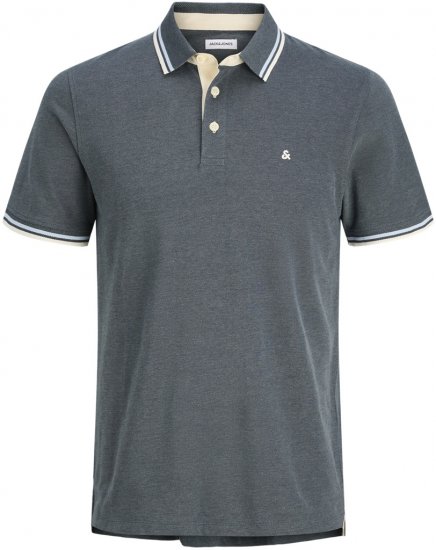 Jack & Jones Paulos Polo Short Sleeve Stormy Weather - Polo-Shirts für Herren in großen Größen - Polo-Shirts für Herren in großen Größen