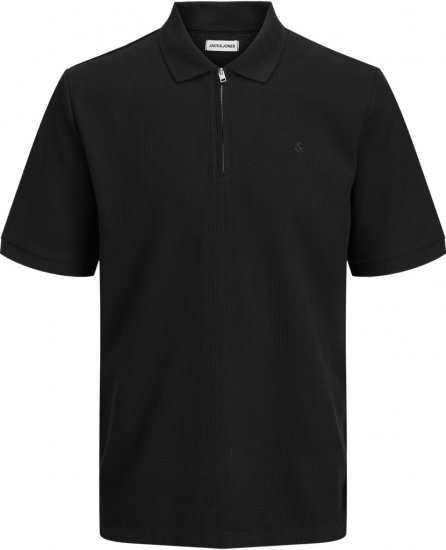 Jack & Jones Austin Polo Short Sleeve Black - Polo-Shirts für Herren in großen Größen - Polo-Shirts für Herren in großen Größen